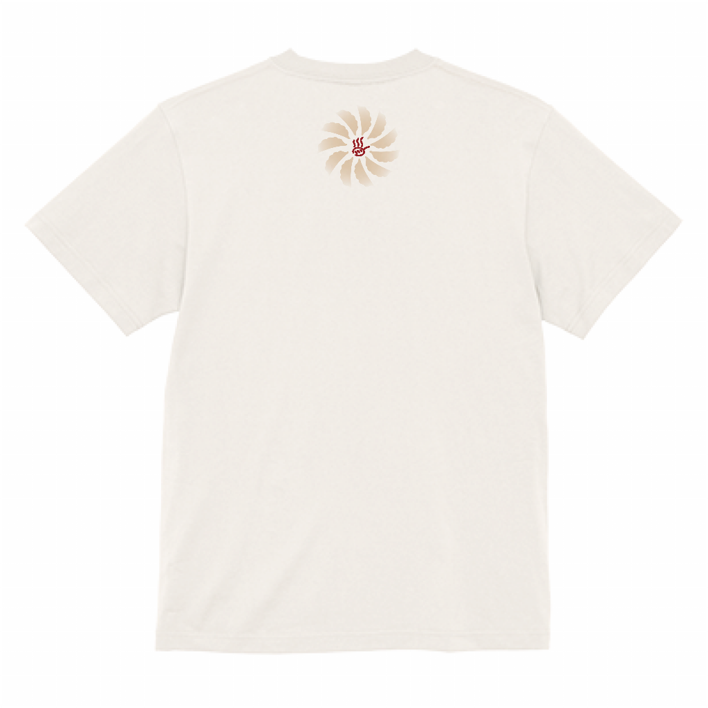Tシャツ(バニラホワイト)胸/襟下