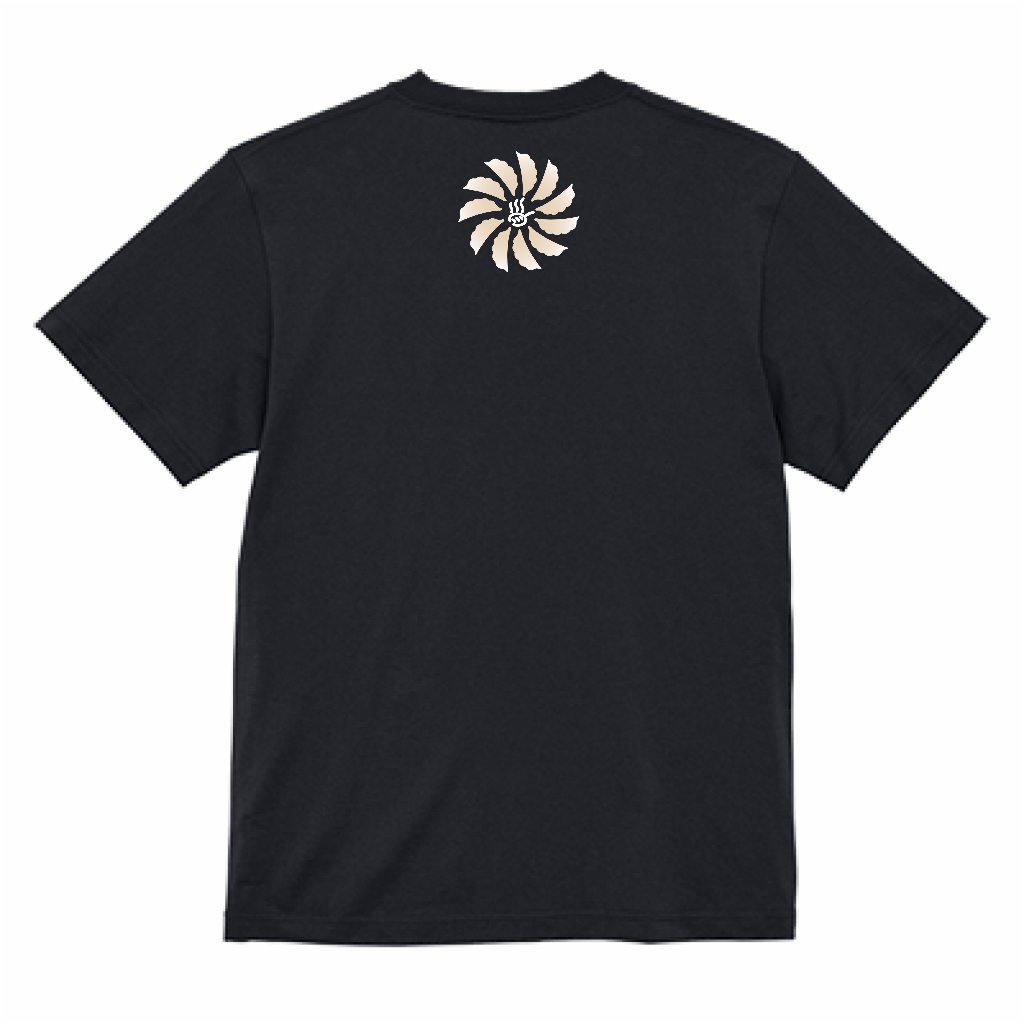 Tシャツ(ブラック)左胸/襟下